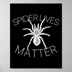 Spider Lives Problem Funny Insect Meme T Shirt Poster