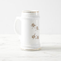 Spider Lover Spiderman Golden and White Stein Mug
