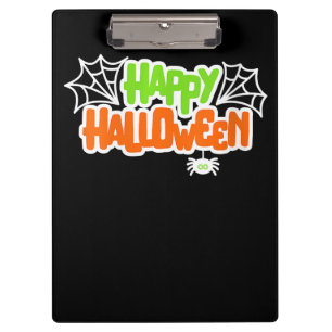 Spider Lovers Happy Halloween Colourful Cute Spide Clipboard