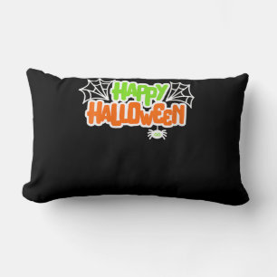 Spider Lovers Happy Halloween Colourful Cute Spide Lumbar Pillow