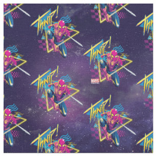 Spider-Man   80's Galactic "Thwip" Graphic Fabric
