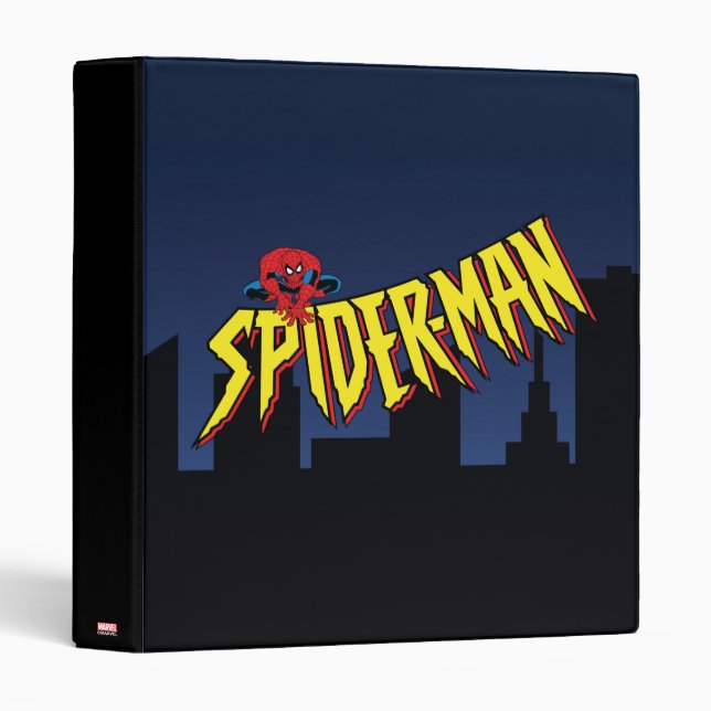 Spider-Man 90's Animated Series Title Screen Binder (Front/Spine)