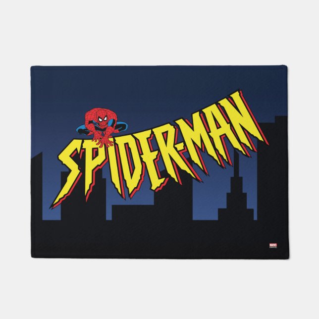 Spider-Man 90's Animated Series Title Screen Doormat (Front)
