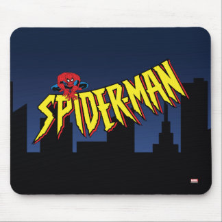 Spider-Man 90's Animated Series Title Screen Mouse Pad