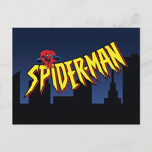 Spider-Man 90's Animated Series Title Screen Postcard (Front)
