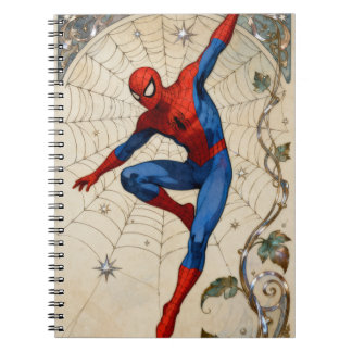 Spider Man Art Nouveau Notebook