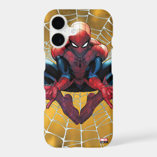 Spider-Man Assis Dans Une Toile