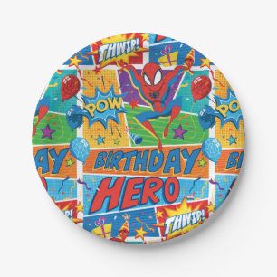 Spider-Man Birthday Hero Paper Plate