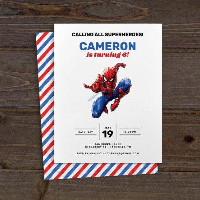 Spider-Man Birthday Invitation (Creator Uploaded)