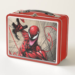 Spider-Man Carnage Leaping Forward Metal Lunch Box