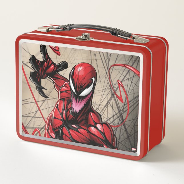 Spider-Man | Carnage Leaping Forward Metal Lunch Box (Front)