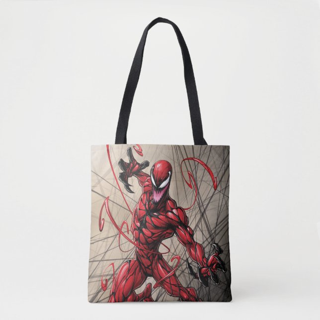 Spider-Man | Carnage Leaping Forward Tote Bag (Front)
