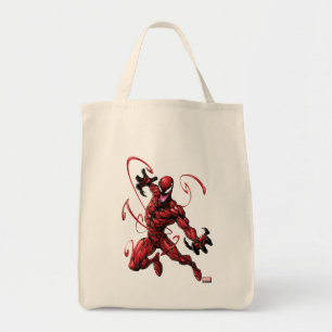 Spider-Man Carnage Leaping Forward Tote Bag