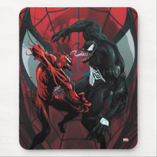 Spider-Man: Carnage Versus Venom Painting Mouse Pad