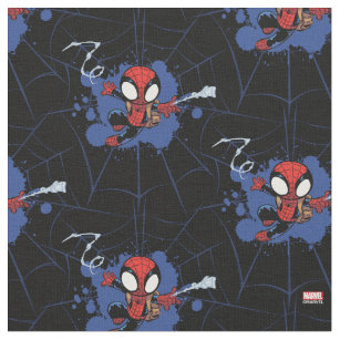 Spider-Man   Chibi Spider-Man Web-Swinging Fabric