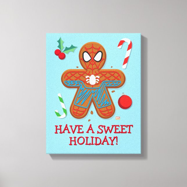 Spider-Man Cookie Canvas Print (Front)