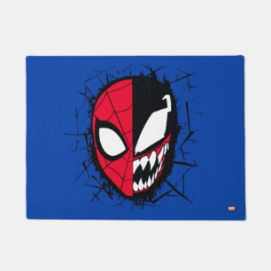 Spider-Man   Dual Spider-Man & Venom Face Doormat