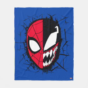 Spider-Man   Dual Spider-Man & Venom Face Fleece Blanket