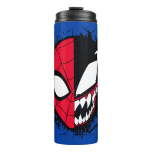 Spider-Man   Dual Spider-Man & Venom Face Thermal Tumbler