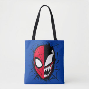 Spider-Man   Dual Spider-Man & Venom Face Tote Bag