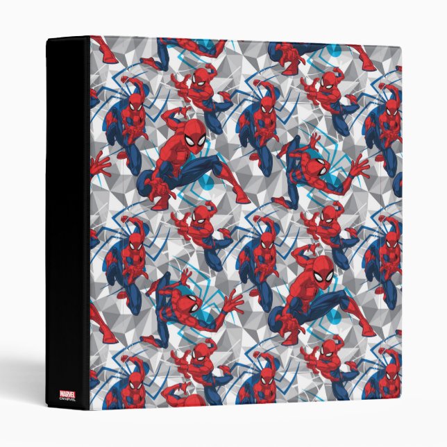 Spider-Man | Geometric Character Art Pattern Binder (Front/Spine)