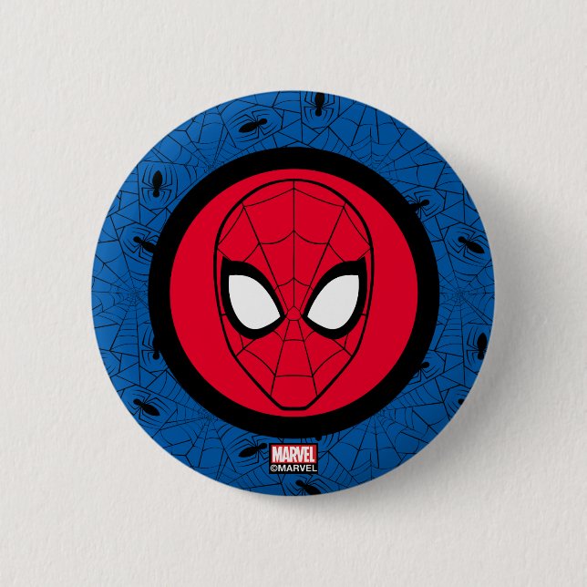 Spider-Man | Head Logo 2 Inch Round Button (Front)