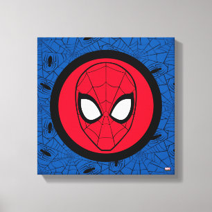 Spider-Man   Head Logo Canvas Print