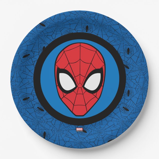 Spider-Man | Head Logo Paper Plate (Front)