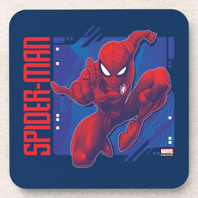 Spider-Man | High-Tech Character Badge Coaster (Front)