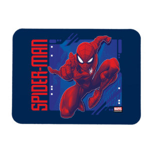 Spider-Man   High-Tech Character Badge Magnet