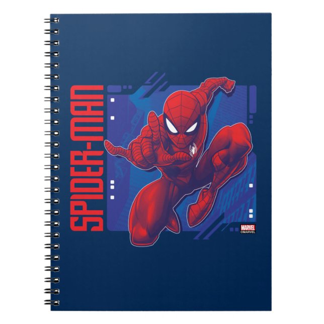Spider-Man | High-Tech Character Badge Notebook (Front)