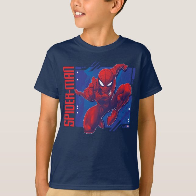 Spider-Man | High-Tech Character Badge T-Shirt (Front)