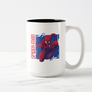 Spider-Man   High-Tech Character Badge Two-Tone Coffee Mug