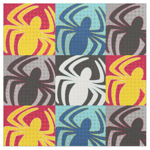 Spider-Man Icon Pattern Fabric