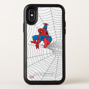 Spider-Man in Centre of Web OtterBox Symmetry iPhone X Case