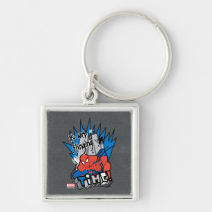 Spider-Man It's Web Slinging Time Keychain