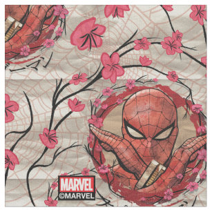 Spider-Man Japan   Cherry Blossom Pattern Fabric