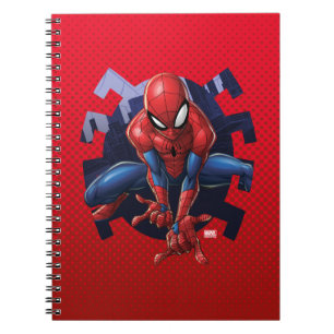 Spider-Man Leaping Out Of Spider Graphic Notebook