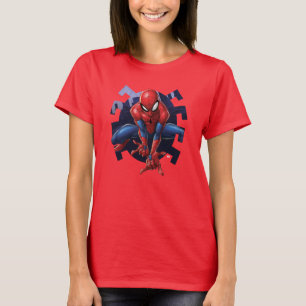 Spider-Man Leaping Out Of Spider Graphic T-Shirt