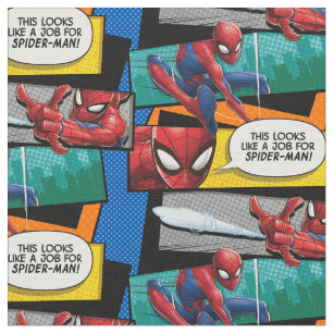 Spider-Man   "Looks Like A Job For Spider-Man" Fabric