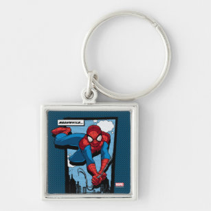 Spider-Man Meanwhile Comic Panel Keychain