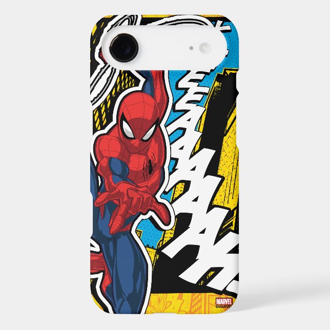 Spider-Man | Pop Art Web-Swinging Comic Panel Case-Mate Samsung Galaxy Case (Back)
