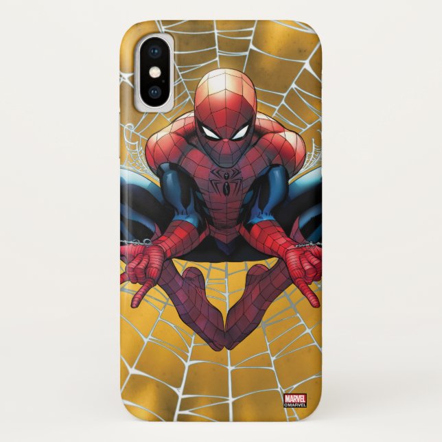 Spider-Man | Sitting In A Web Case-Mate iPhone Case (Back)