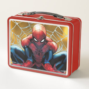 Spider-Man   Sitting In A Web Metal Lunch Box