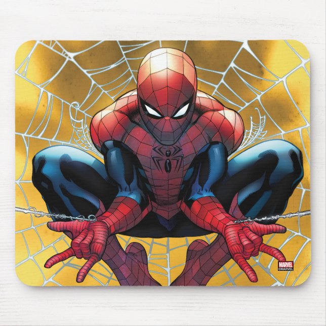 Spider-Man | Sitting In A Web Mouse Pad (Front)