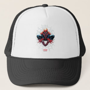 Spider-Man Sitting In A Web Trucker Hat