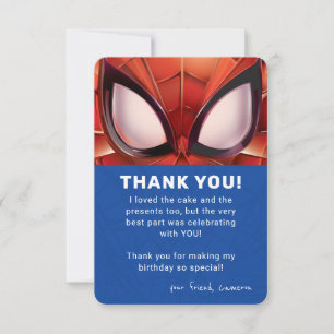 Spider-Man Super Hero Birthday Thank You Invitation