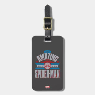 Spider-Man   The Amazing Spider-Man Retro Type Luggage Tag