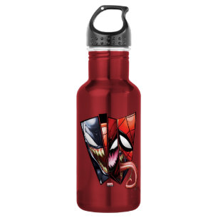 Spider-Man Venom, Carnage, & Spider-Man Cutout 532 Ml Water Bottle