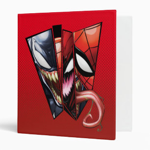 Spider-Man Venom, Carnage, & Spider-Man Cutout Binder